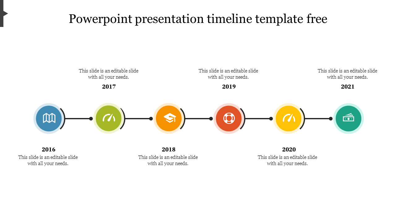 Free - Effective PowerPoint Presentation Timeline Template Free